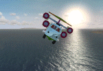 FLYING VOLKSWAGEN SPLITTY WITH MOLLER MOTORS